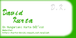 david kurta business card